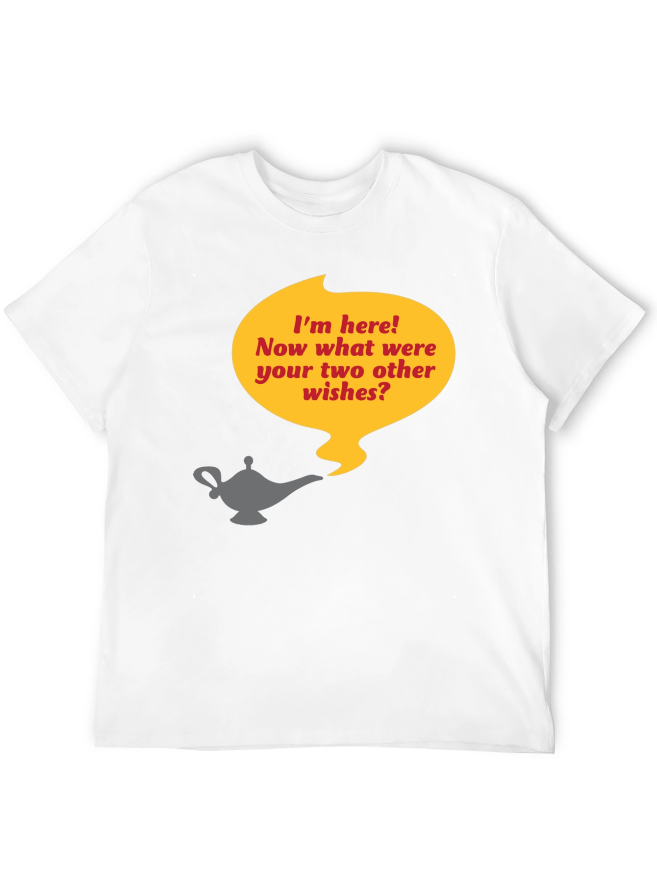 Genie Lamp T-Shirt - Three Wishes Humor Tee