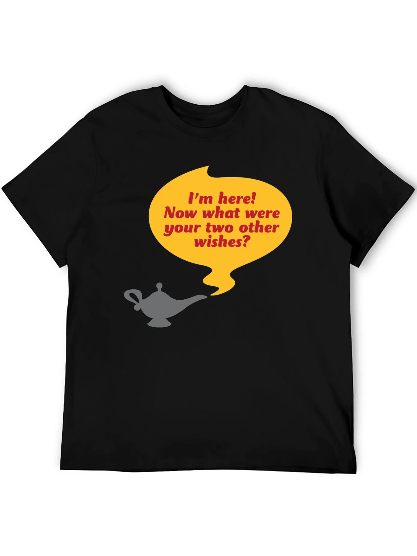 Genie Lamp T-Shirt - Three Wishes Humor Tee