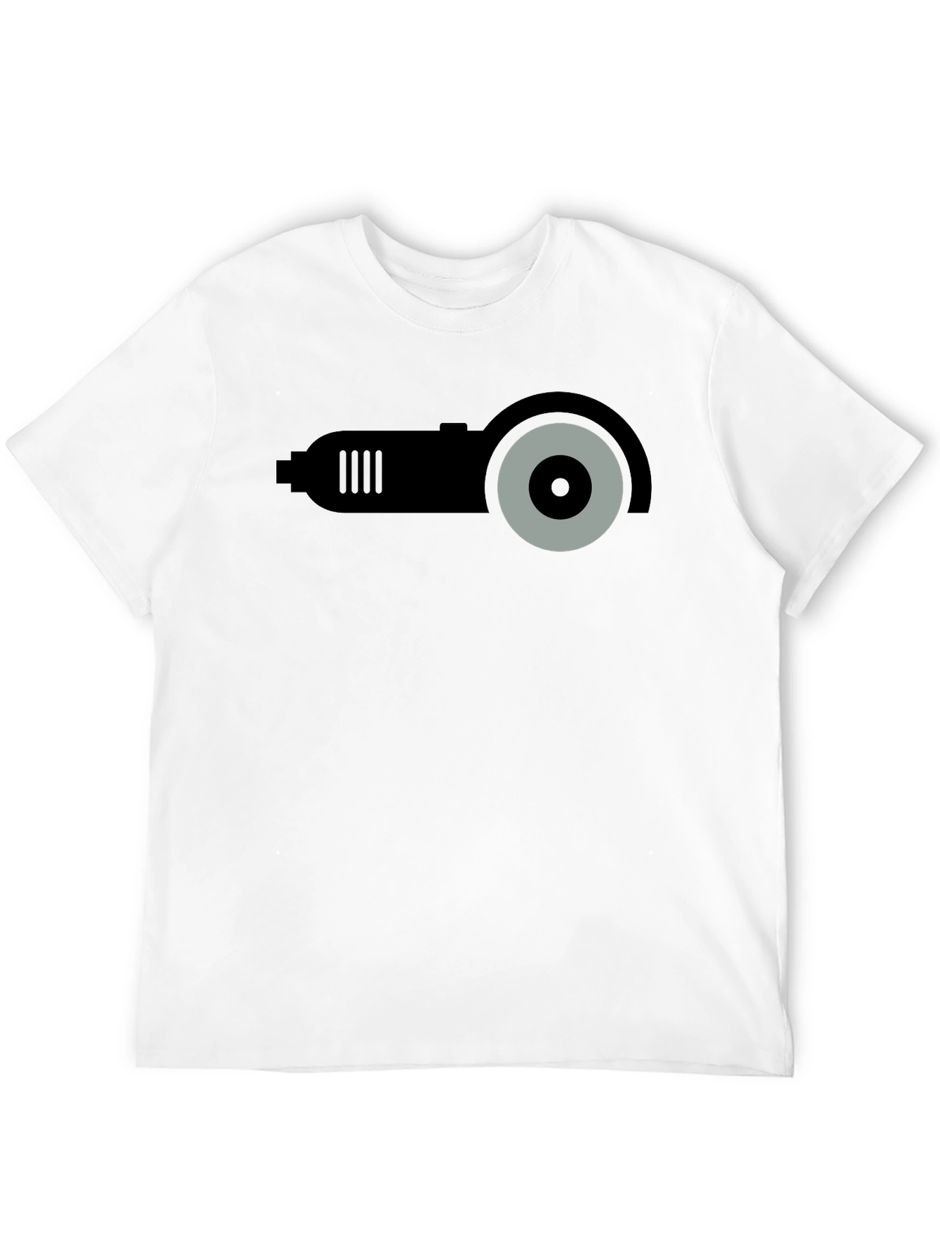 Angle Grinder Graphic T-Shirt - Black Crew Neck