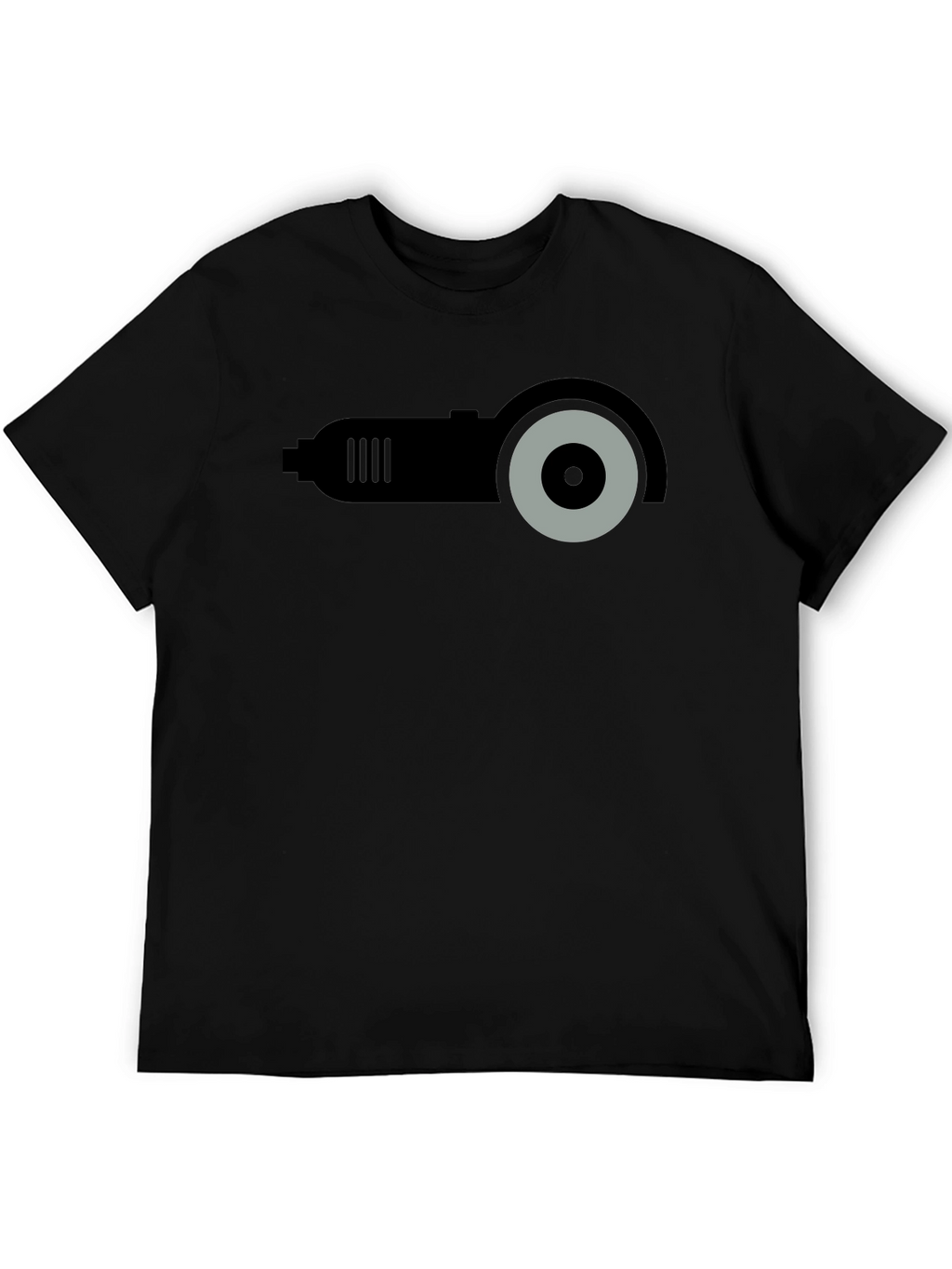 Angle Grinder Graphic T-Shirt - Black Crew Neck