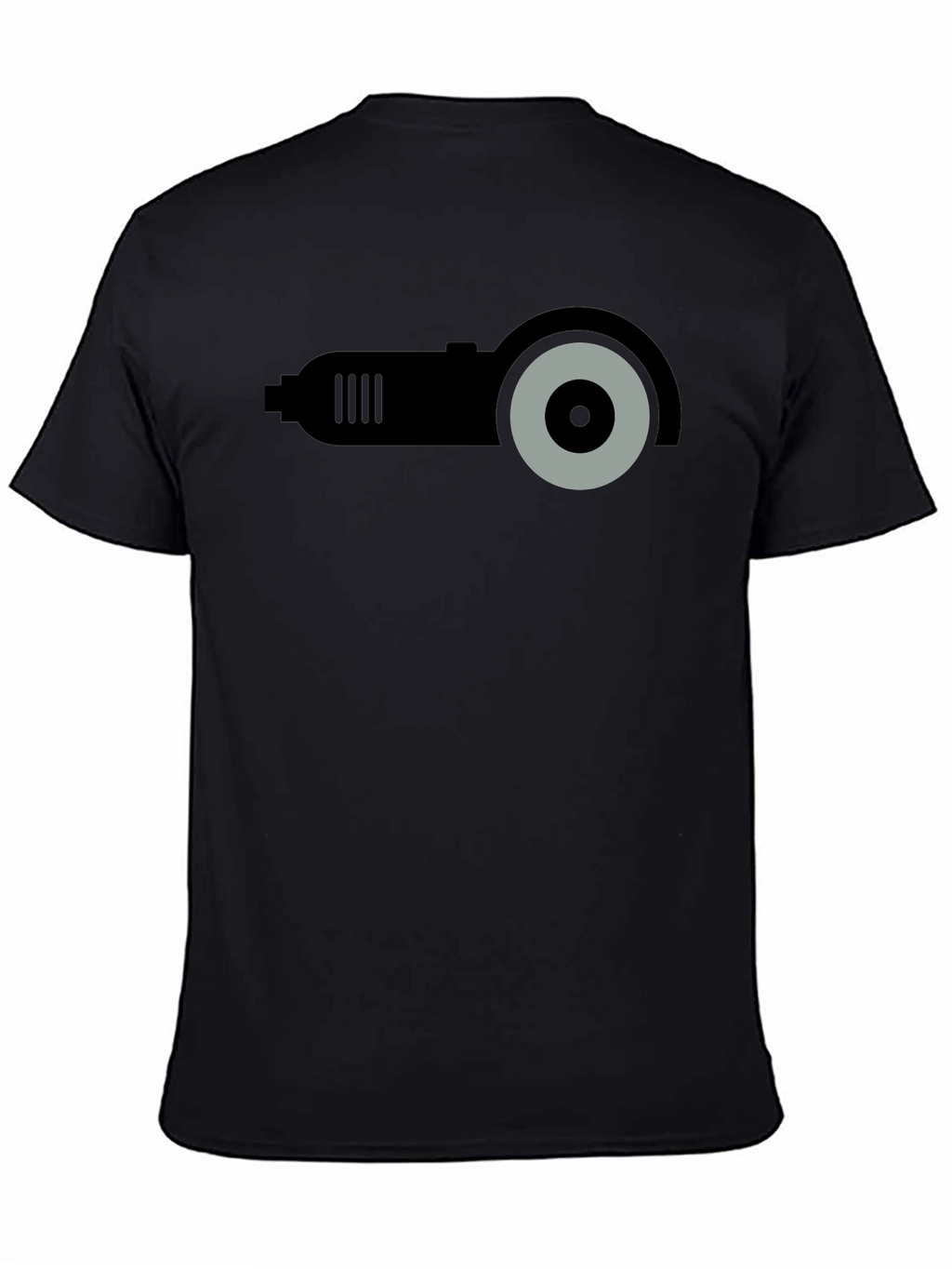 Angle Grinder Graphic T-Shirt - Black Crew Neck