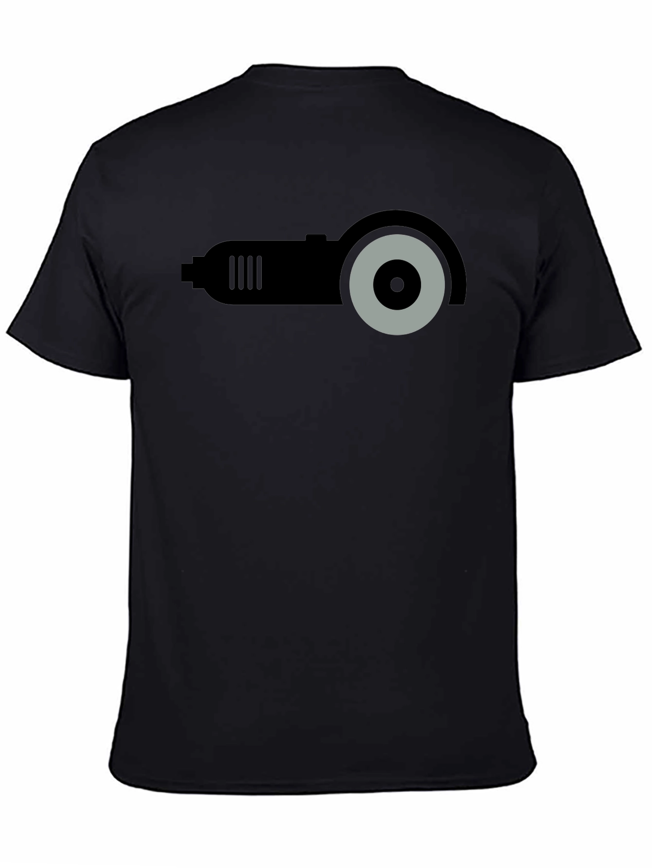 Angle Grinder Graphic T-Shirt - Black Crew Neck