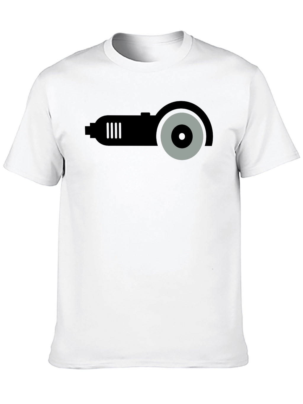 Angle Grinder Graphic T-Shirt - Black Crew Neck