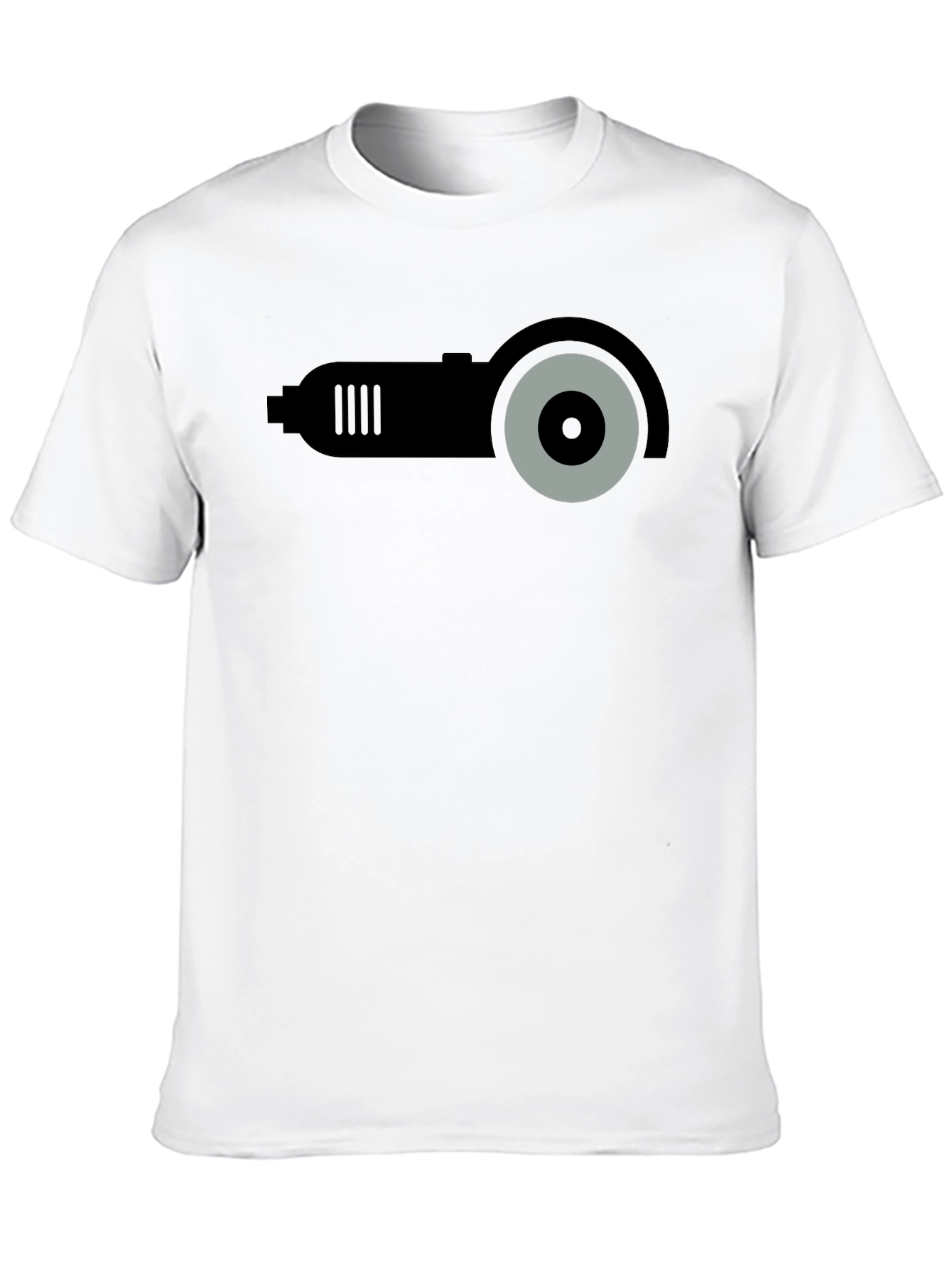 Angle Grinder Graphic T-Shirt - Black Crew Neck