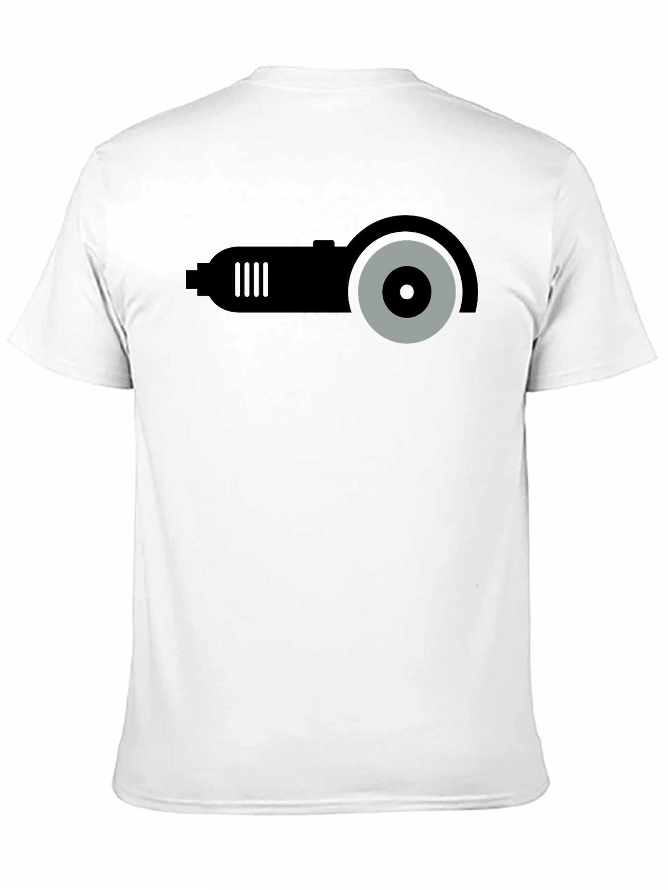 Angle Grinder Graphic T-Shirt - Black Crew Neck