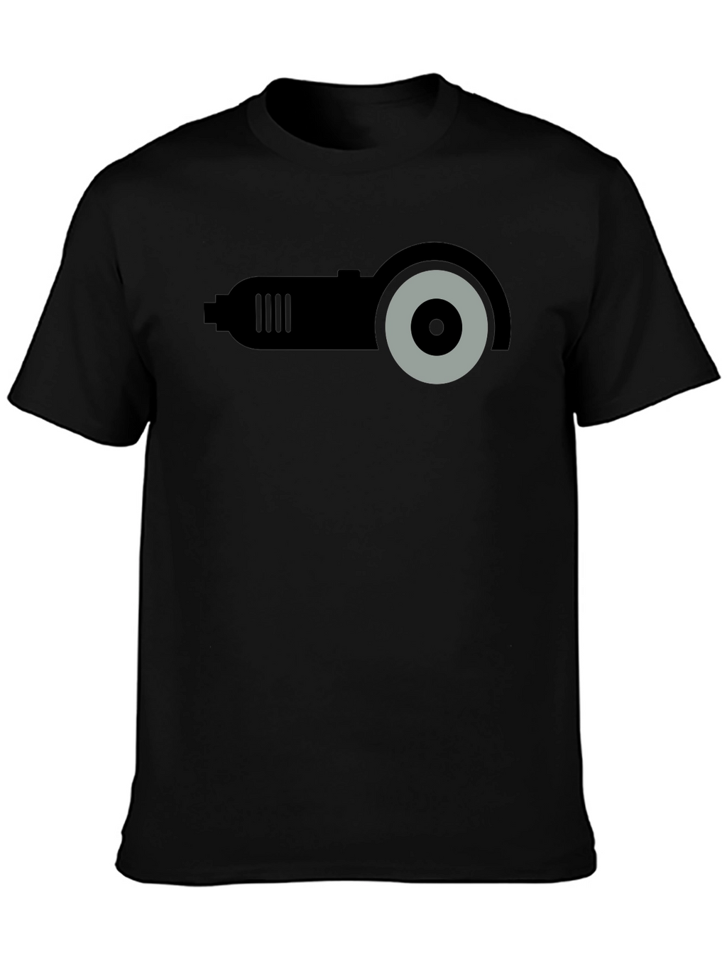 Angle Grinder Graphic T-Shirt - Black Crew Neck