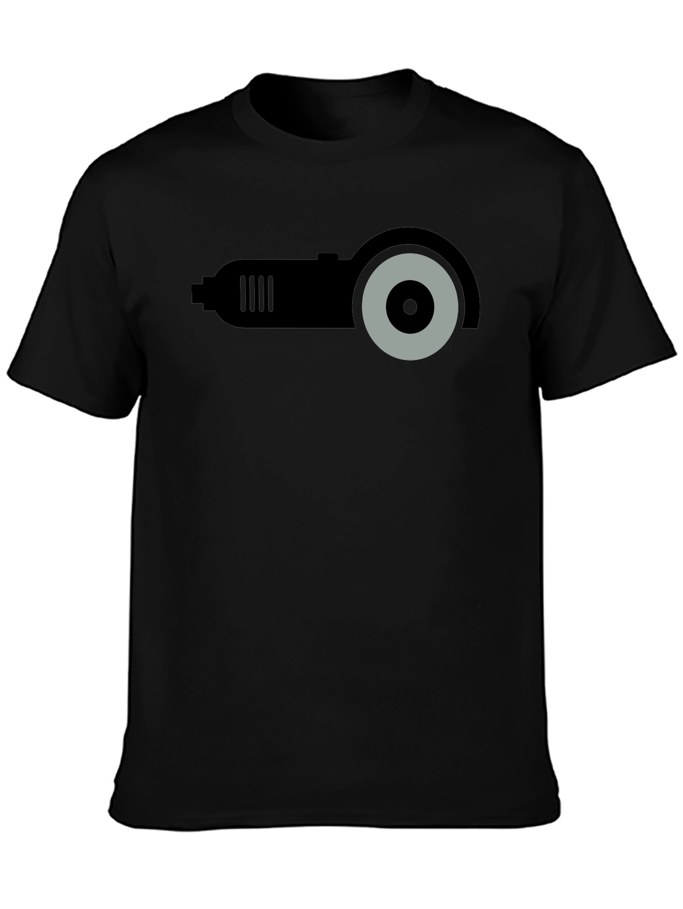 Angle Grinder Graphic T-Shirt - Black Crew Neck