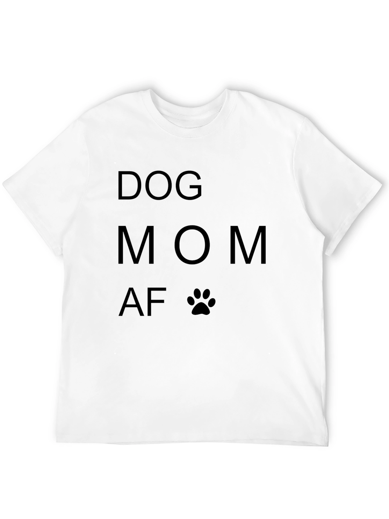 Dog Mom AF Graphic Tee - Black T-Shirt