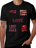 Love Themed Graphic Print T-Shirt