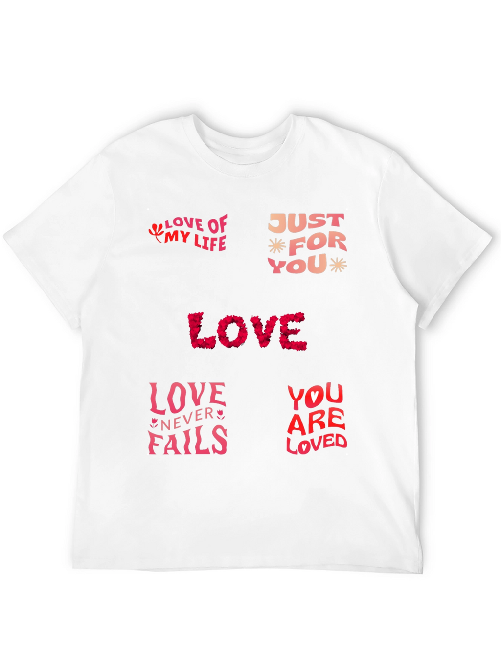 Love Themed Graphic Print T-Shirt