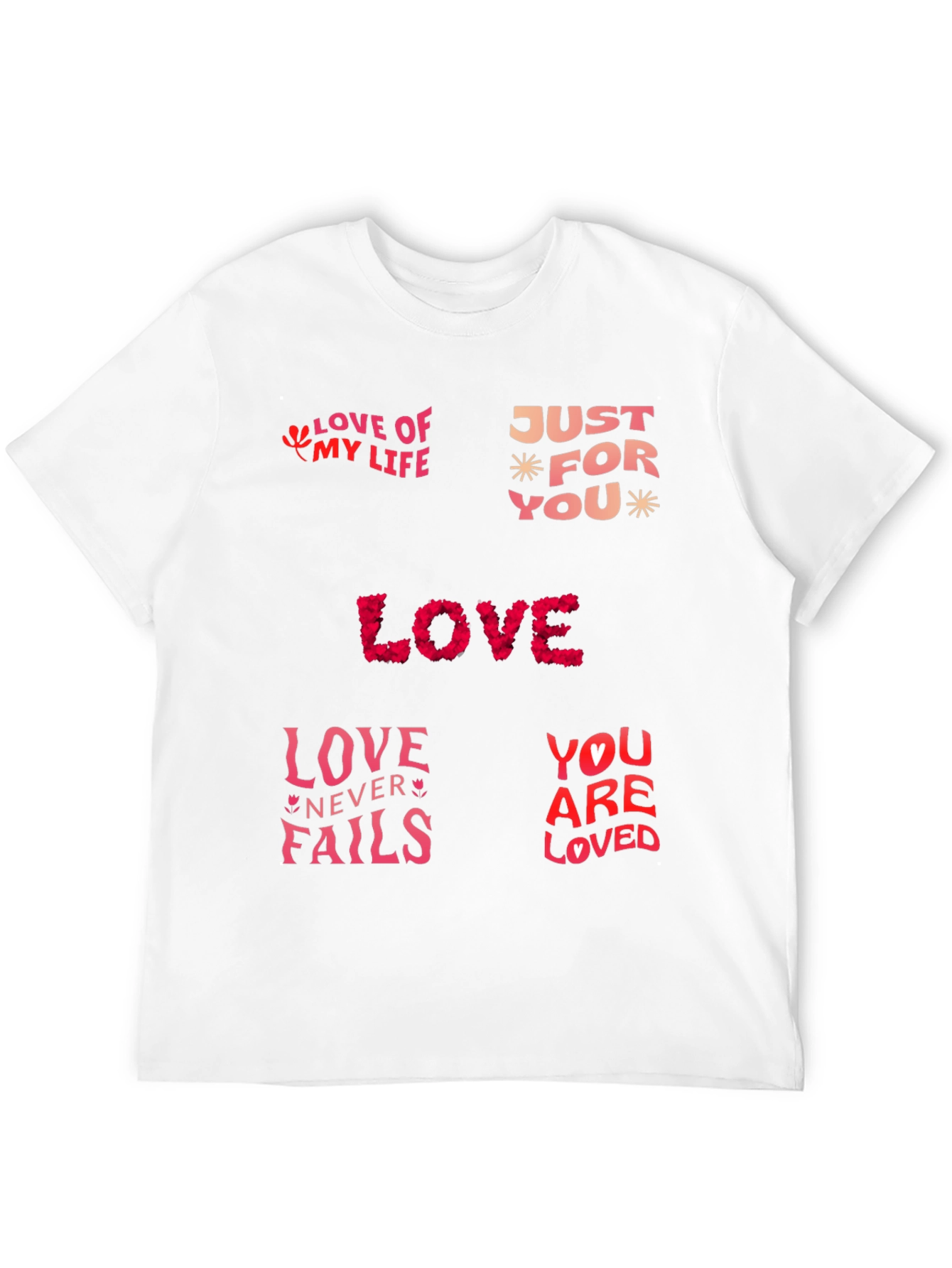 Love Themed Graphic Print T-Shirt