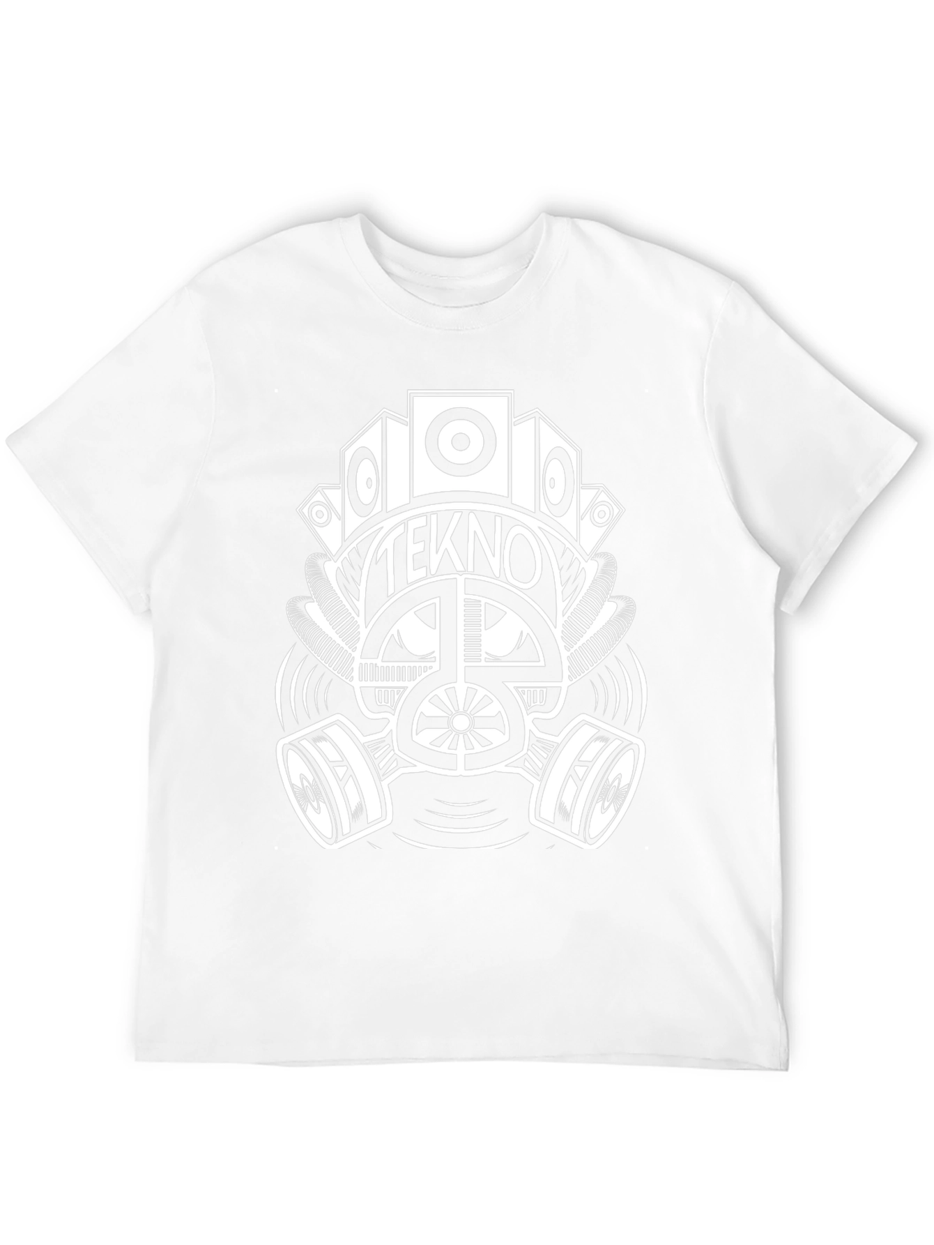 Tekno Gas Mask Graphic Black T-Shirt