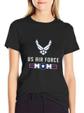 US Air Force Mom Graphic T-Shirt
