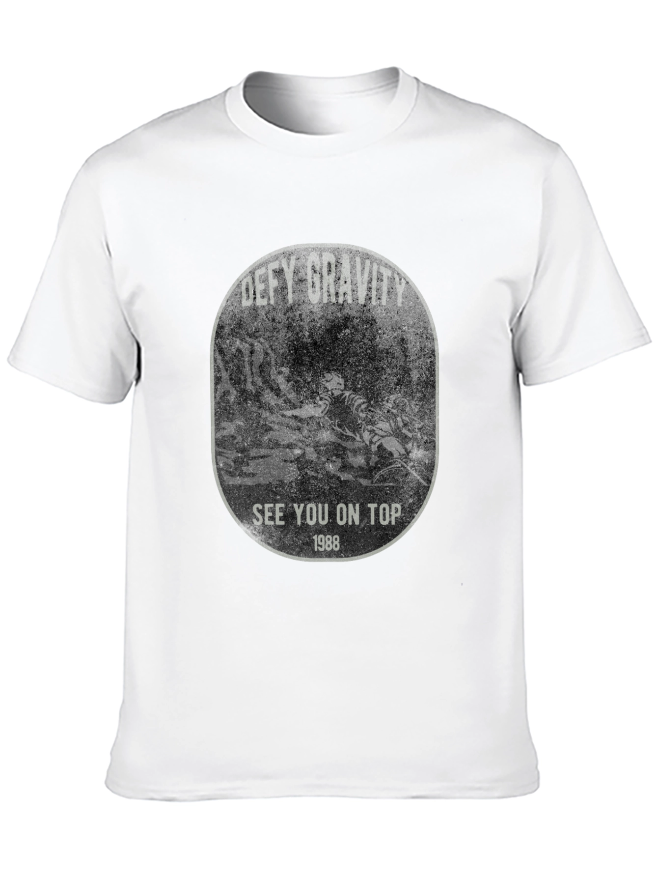 Defy Gravity Graphic T-Shirt - Mountain Biking 1988