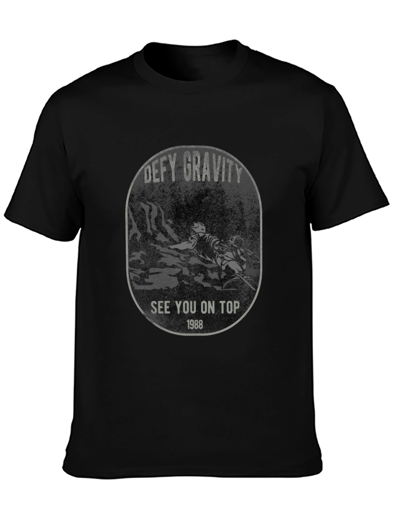 Defy Gravity Graphic T-Shirt - Mountain Biking 1988