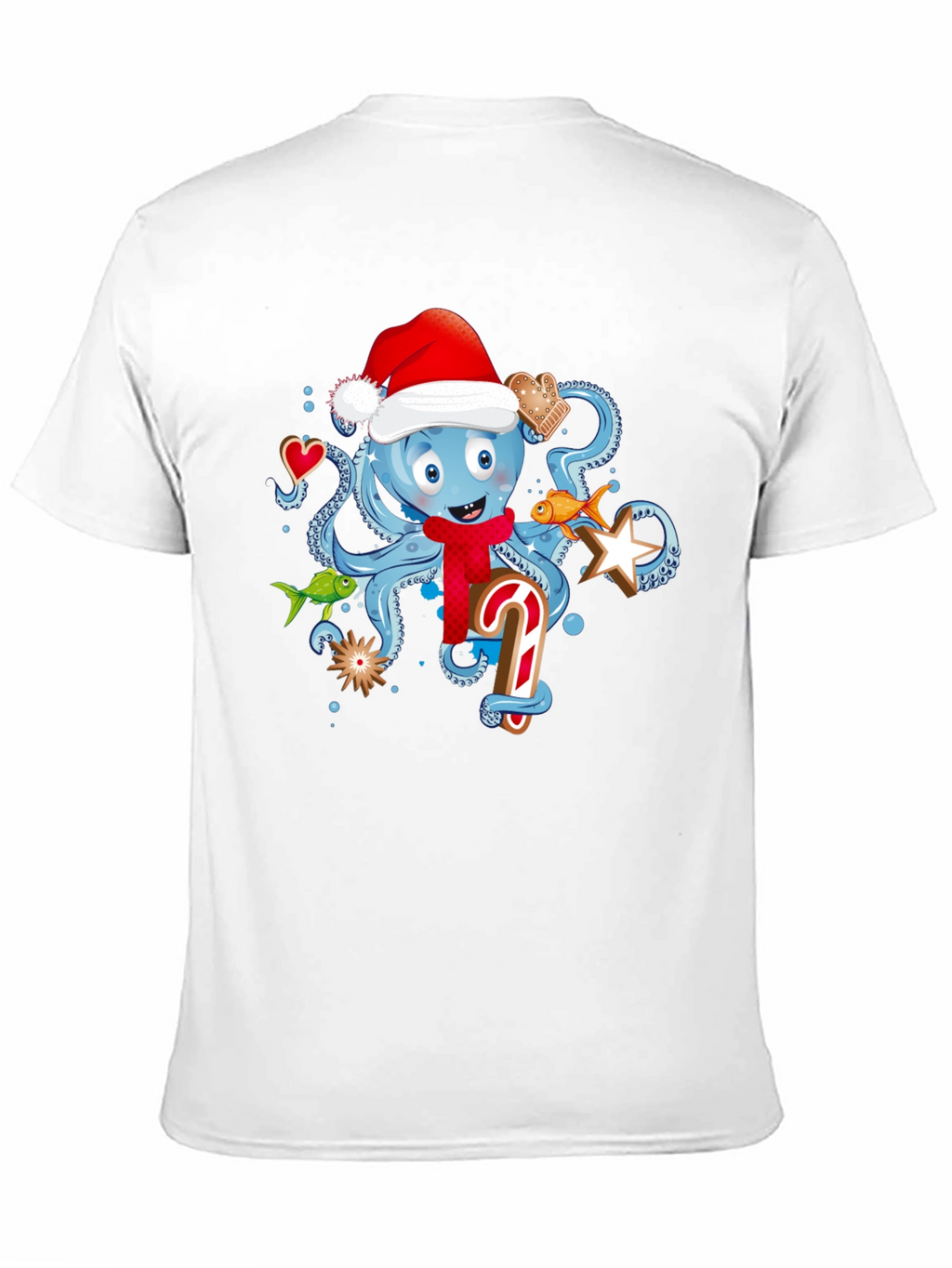 Holiday Octopus Graphic T-Shirt