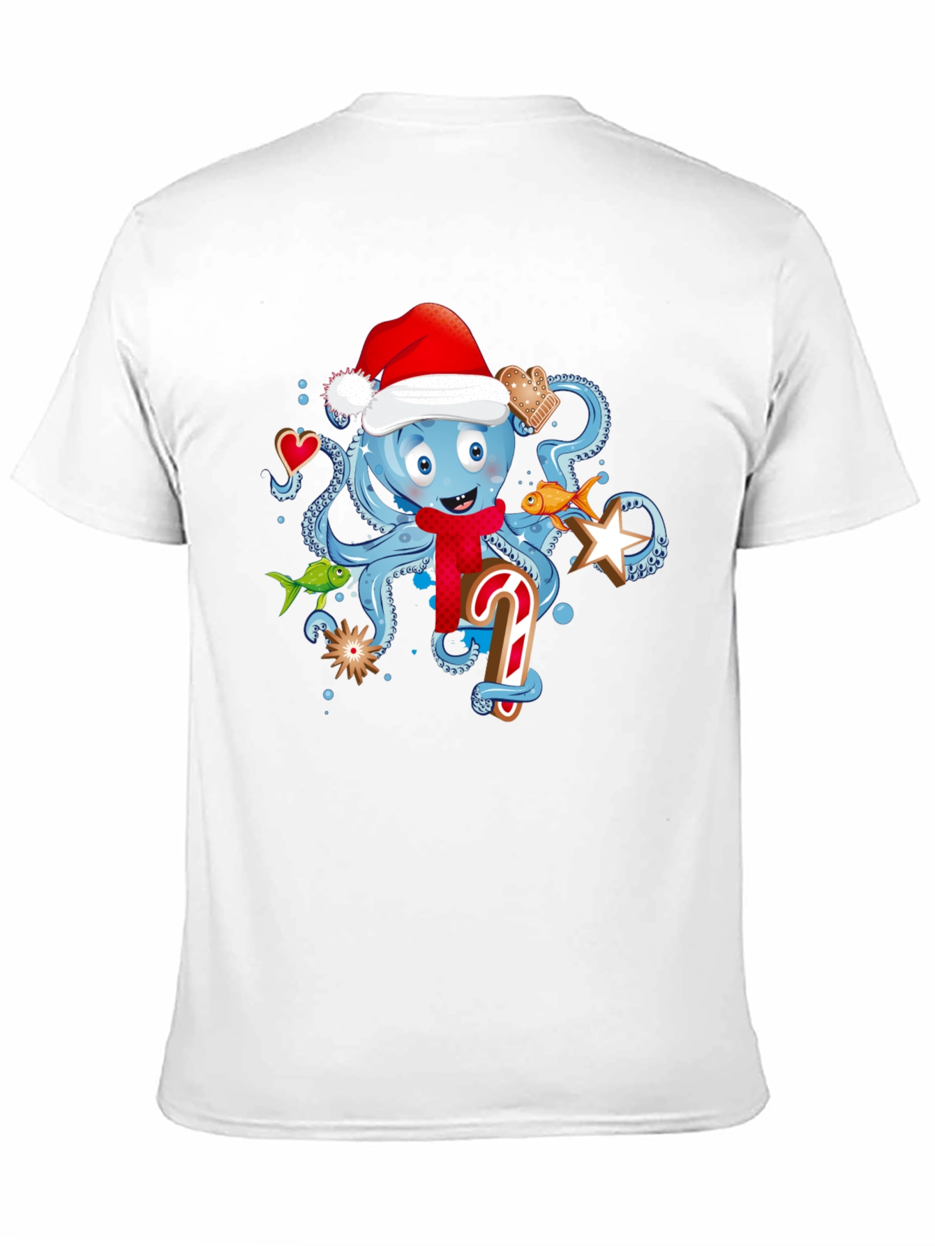 Holiday Octopus Graphic T-Shirt