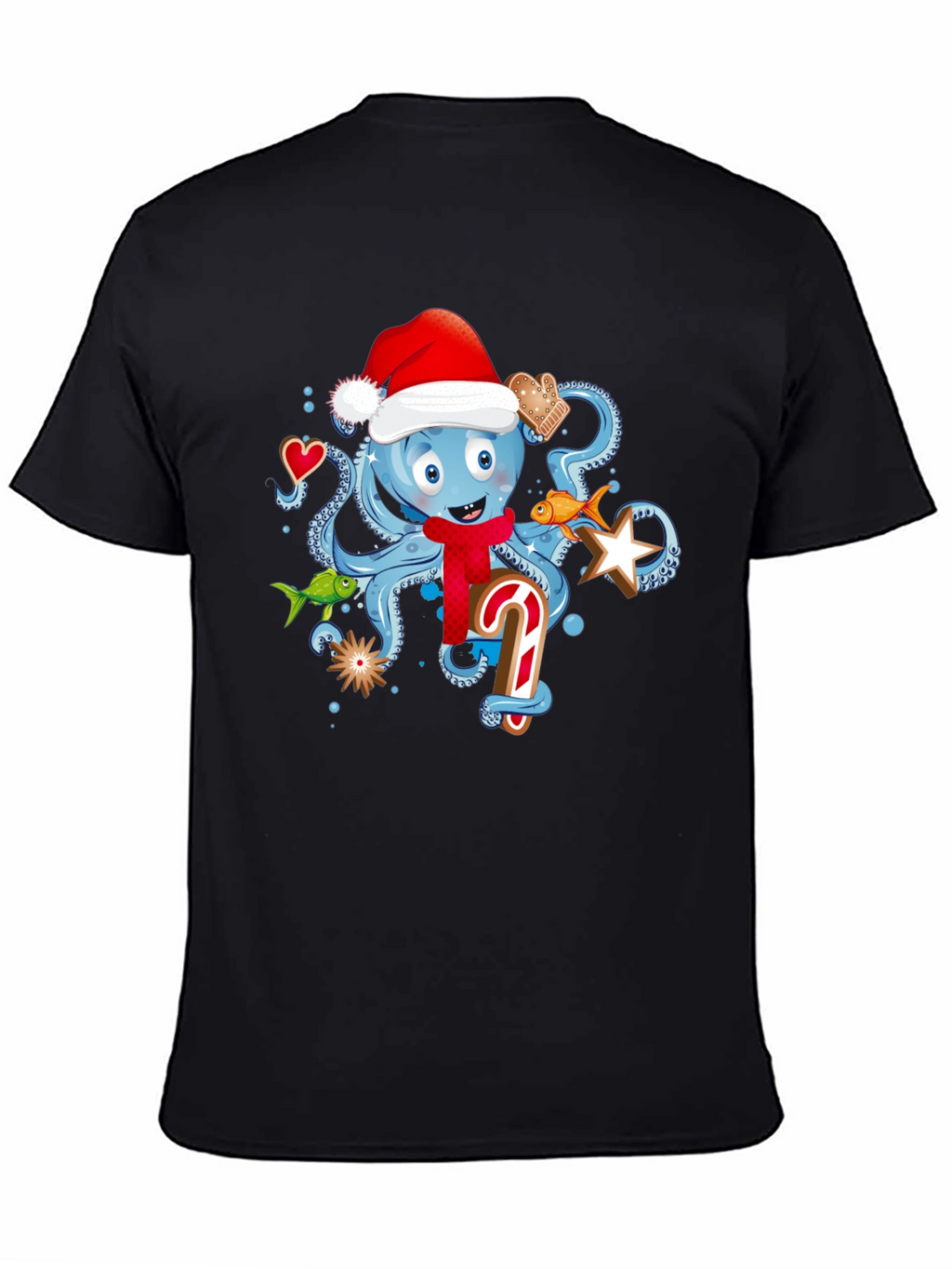Holiday Octopus Graphic T-Shirt