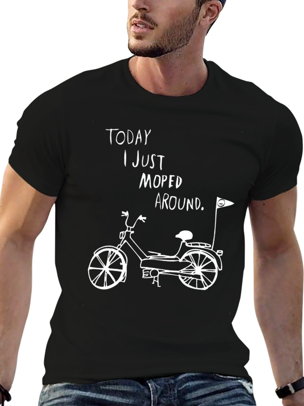Funny Moped Graphic T-Shirt