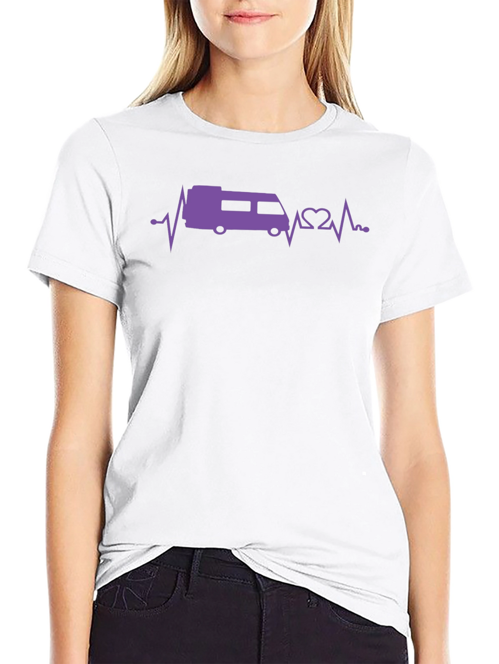 RV Heartbeat Graphic Tee - Camper Van Life Shirt