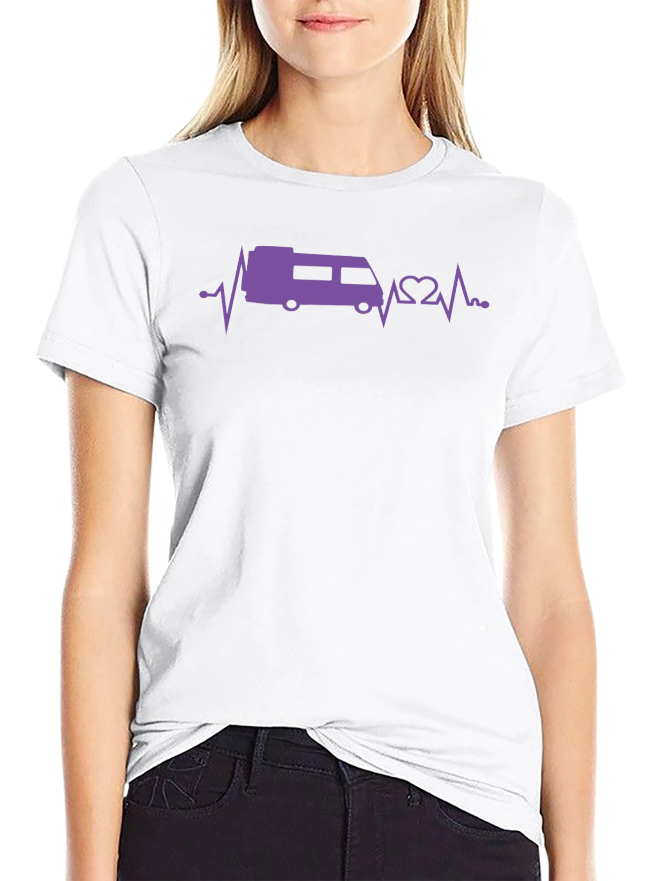 RV Heartbeat Graphic Tee - Camper Van Life Shirt