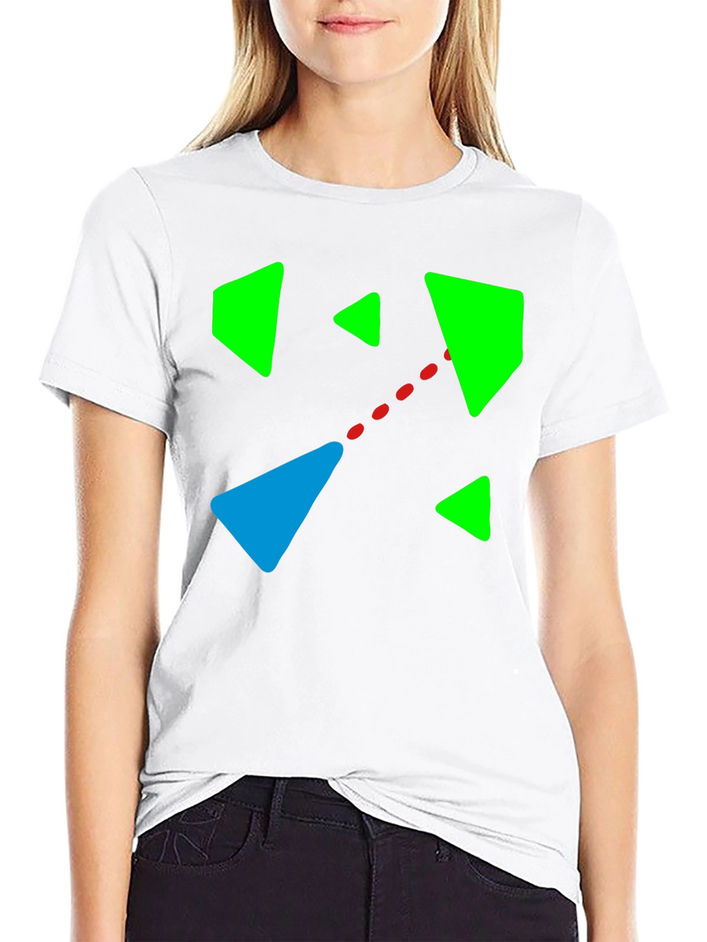 Abstract Geometric Graphic T-Shirt