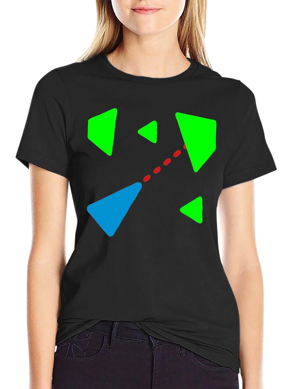 Abstract Geometric Graphic T-Shirt