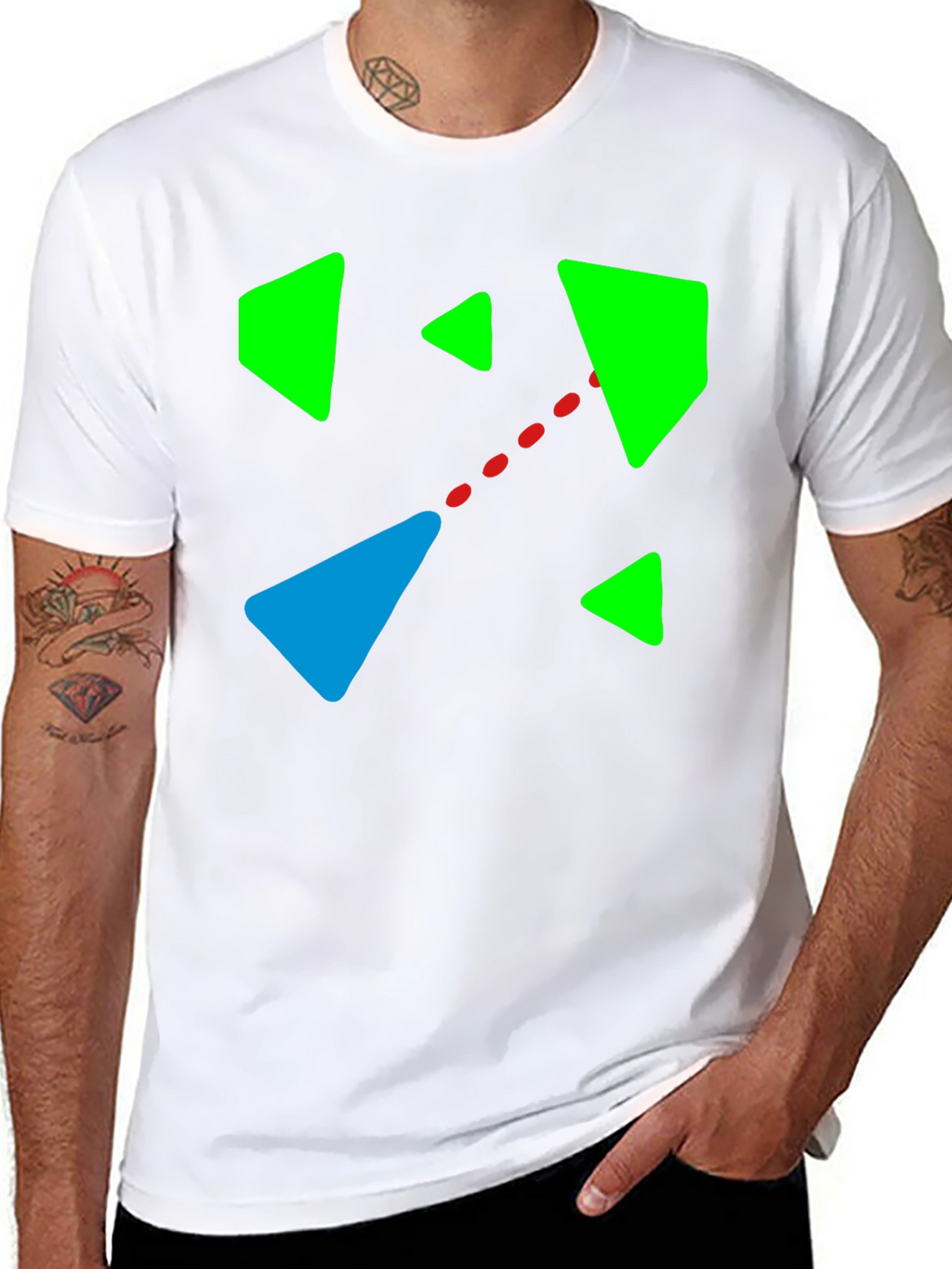 Abstract Geometric Graphic T-Shirt