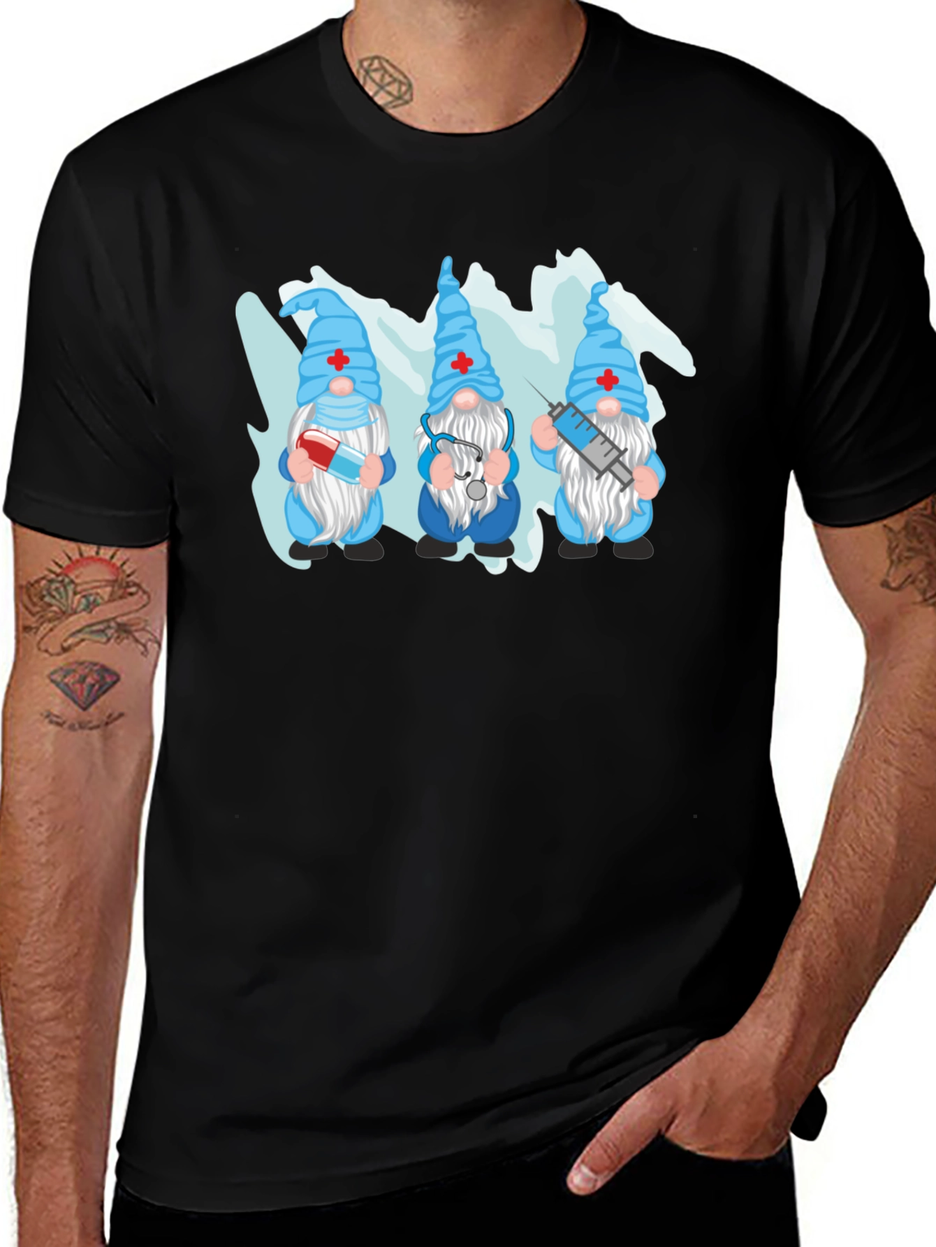 Nurse Gnomes T-Shirt Funny Medical Tee