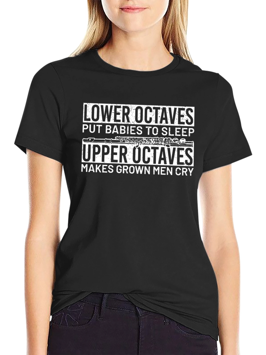 Musical Humor T-Shirt: Lower Octaves Upper Octaves