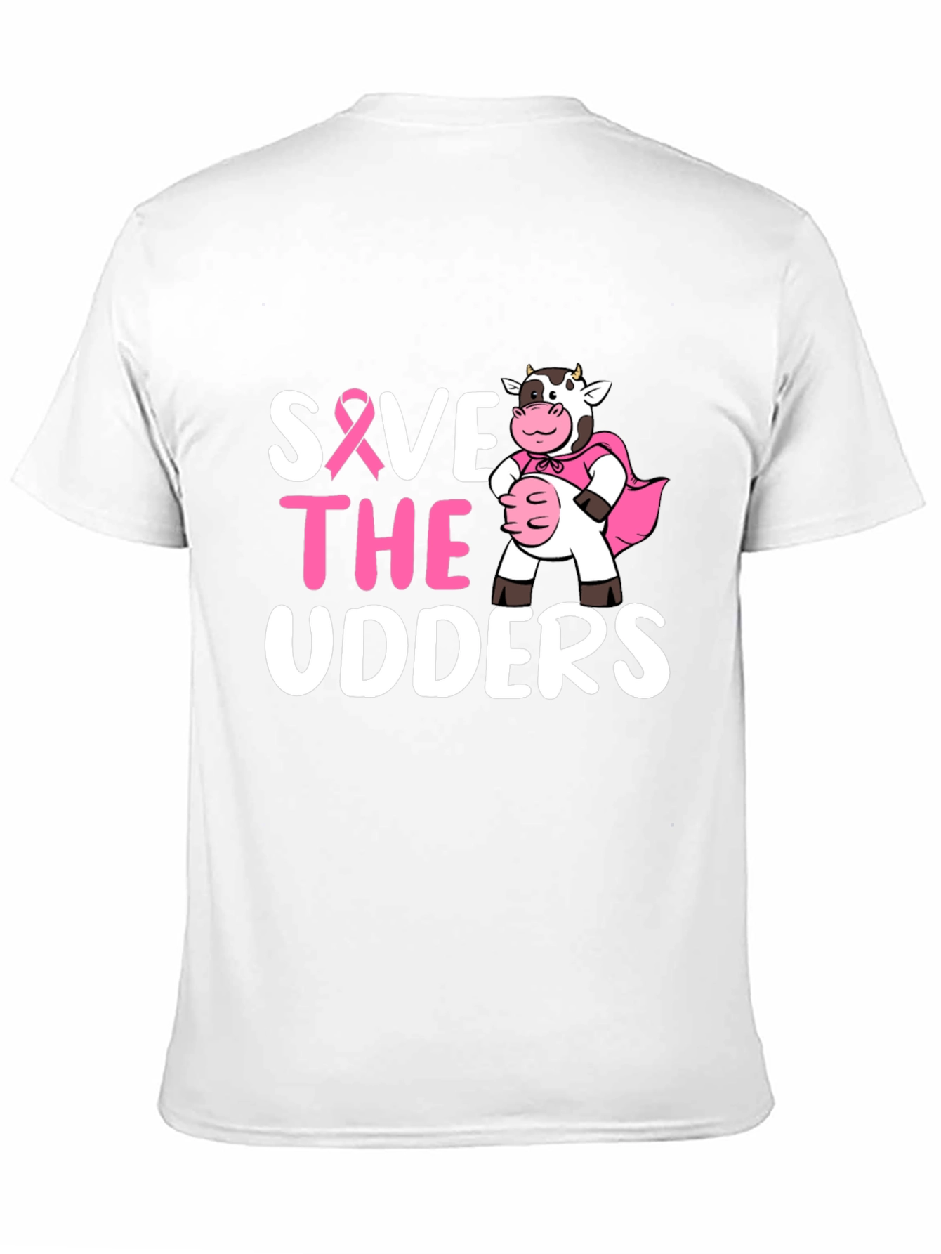 Save the Udders T-Shirt - Breast Cancer Awareness