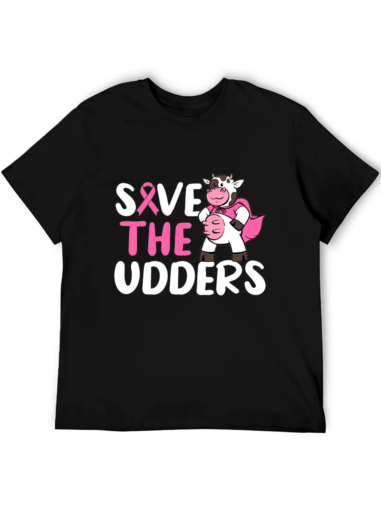 Save the Udders T-Shirt - Breast Cancer Awareness