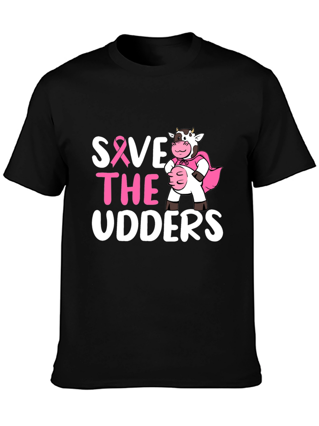 Save the Udders T-Shirt - Breast Cancer Awareness