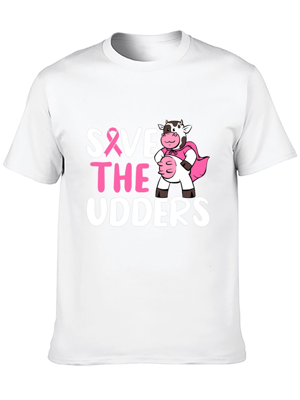 Save the Udders T-Shirt - Breast Cancer Awareness