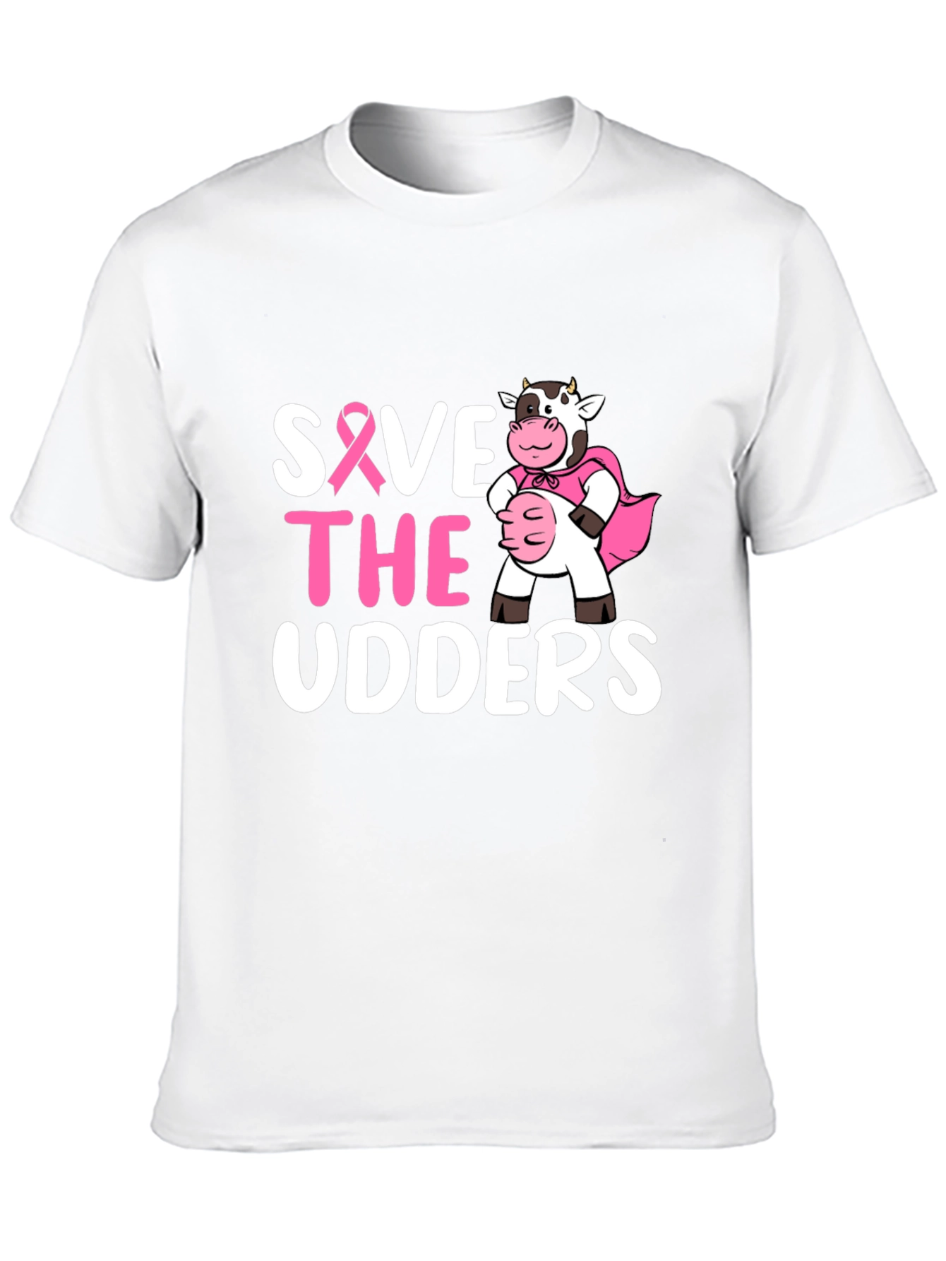 Save the Udders T-Shirt - Breast Cancer Awareness