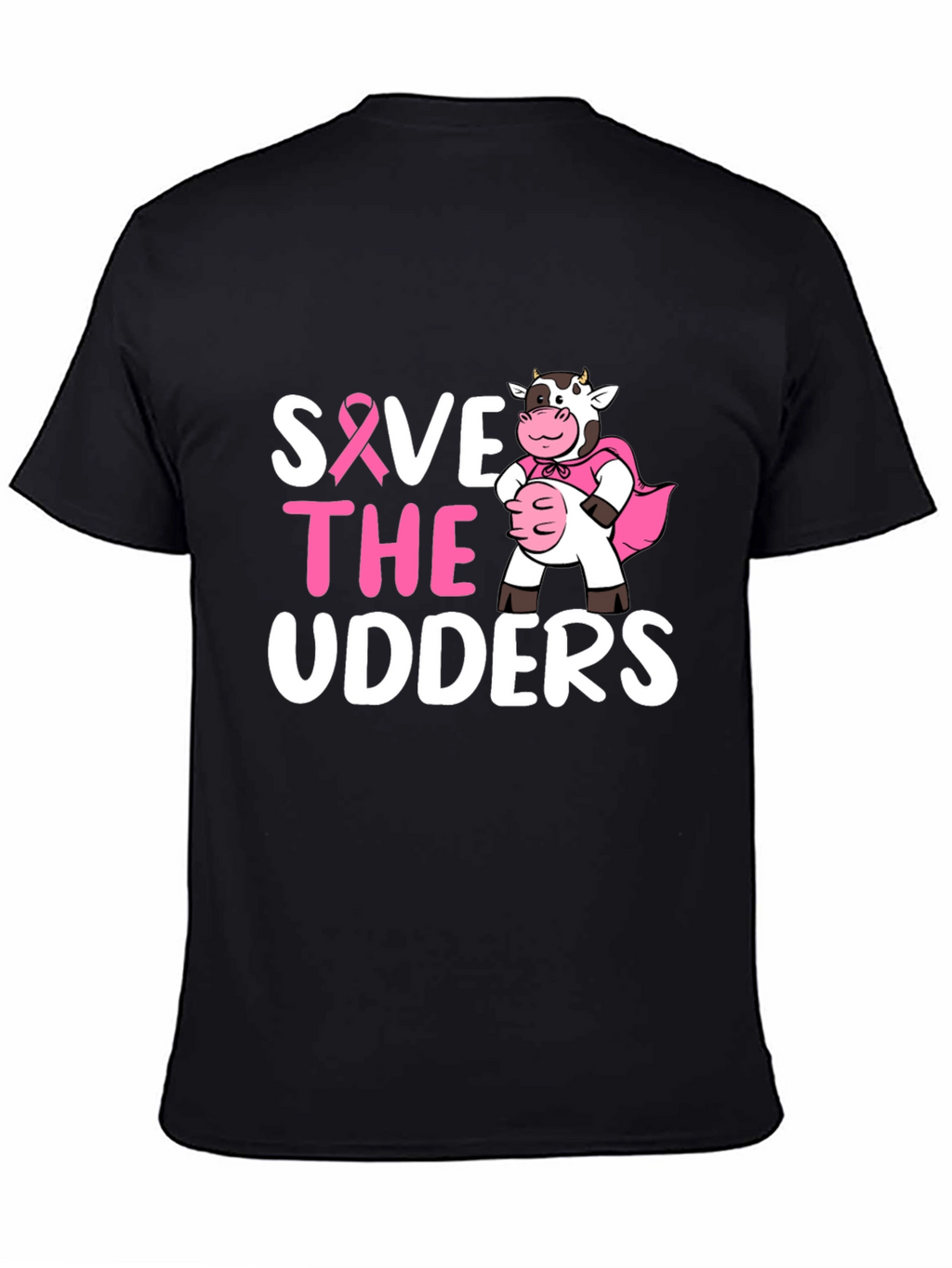 Save the Udders T-Shirt - Breast Cancer Awareness