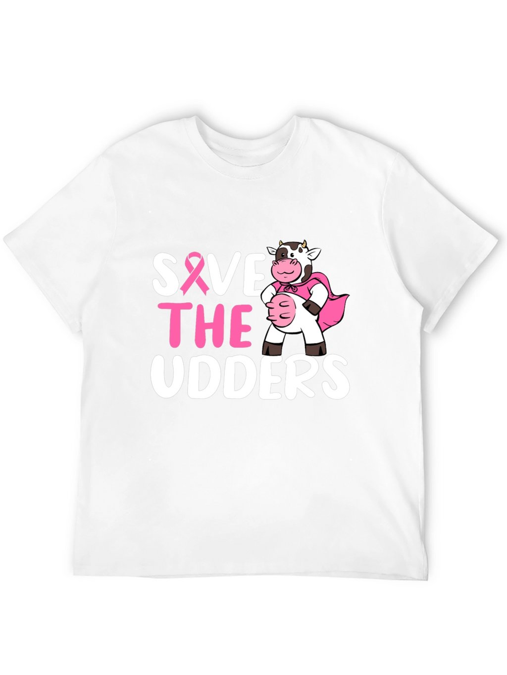 Save the Udders T-Shirt - Breast Cancer Awareness