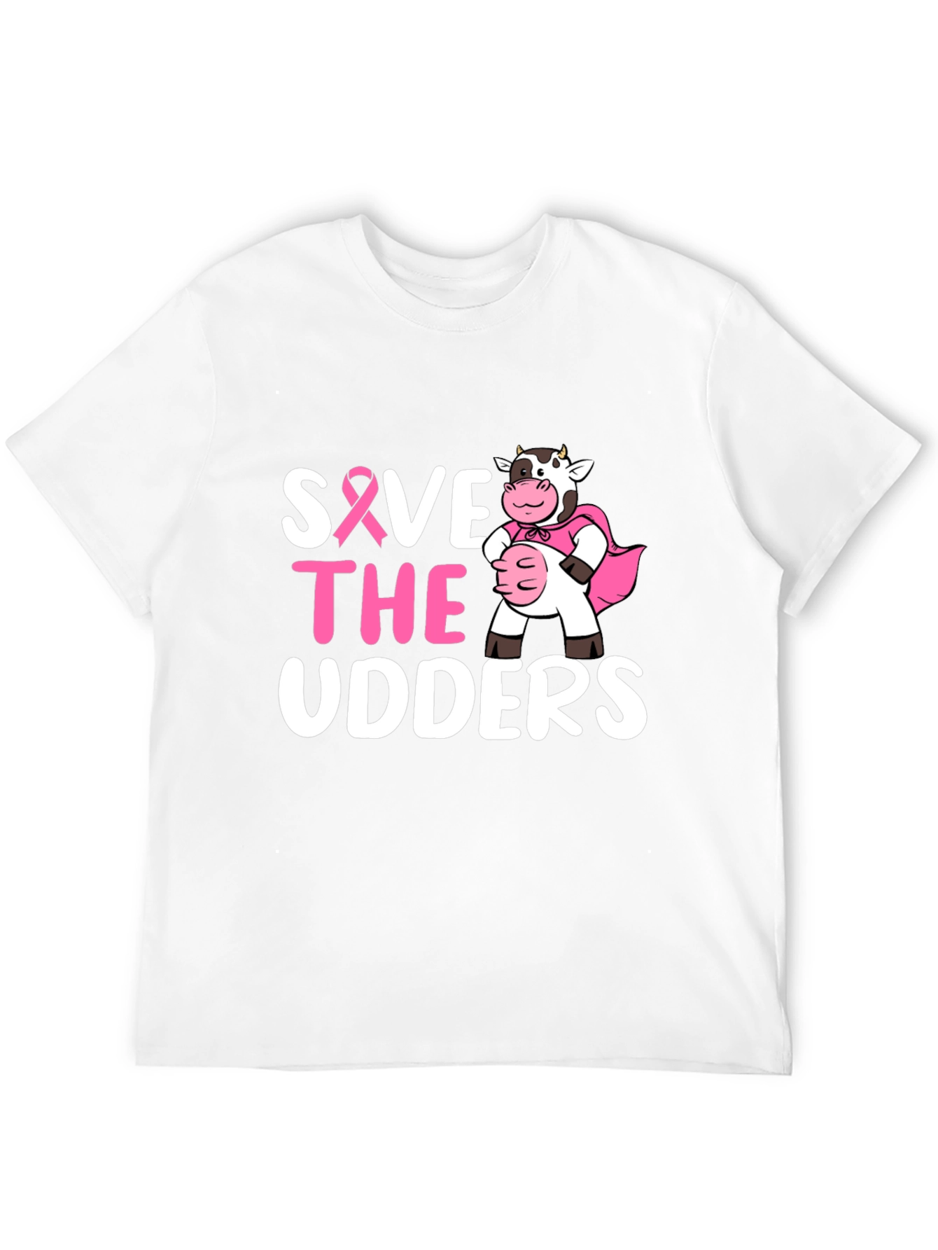 Save the Udders T-Shirt - Breast Cancer Awareness