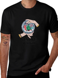 Festive Witch Graphic Tee - Holiday Magic Shirt