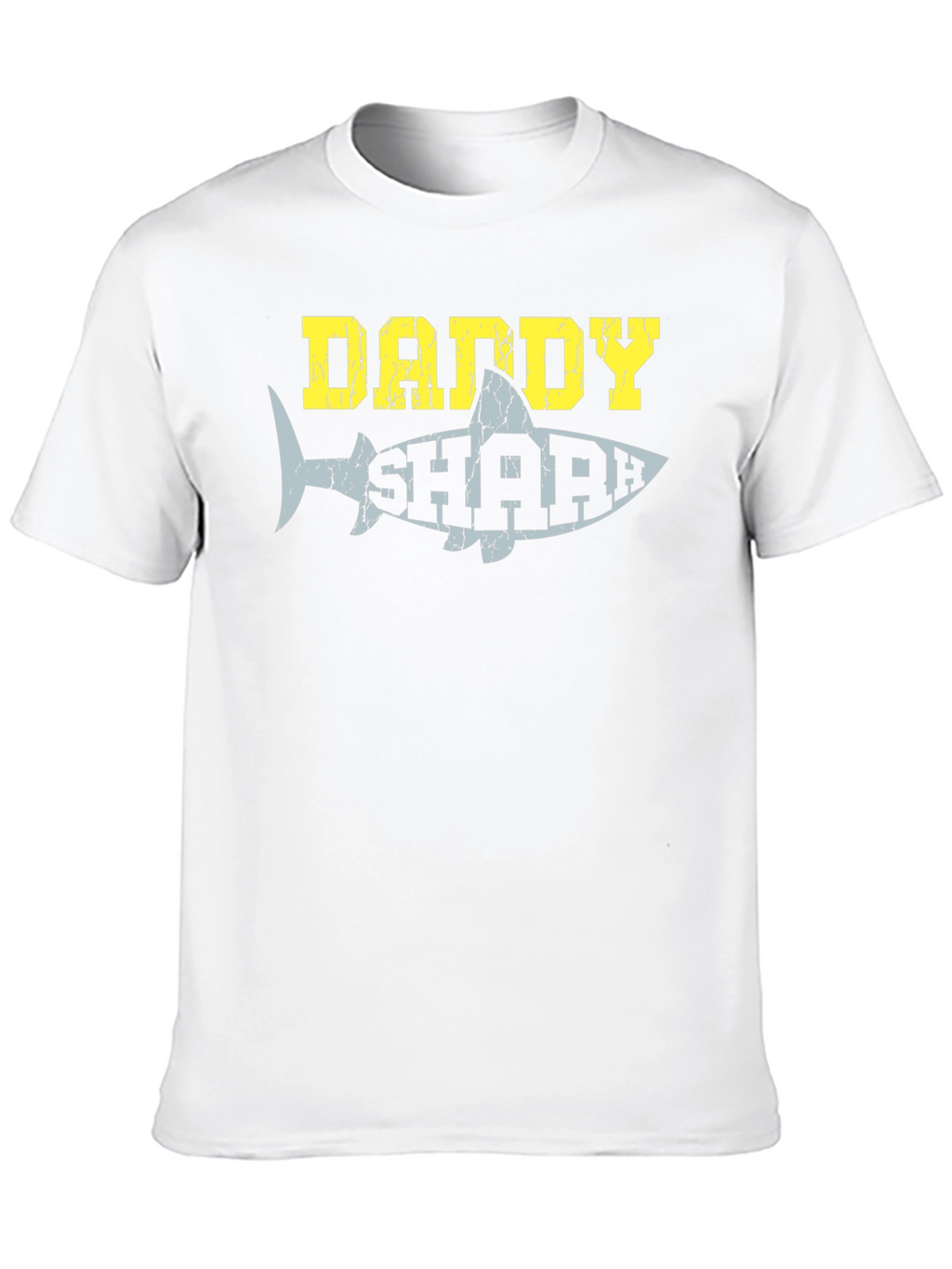 Daddy Shark Graphic Tee - Black Cotton T-Shirt