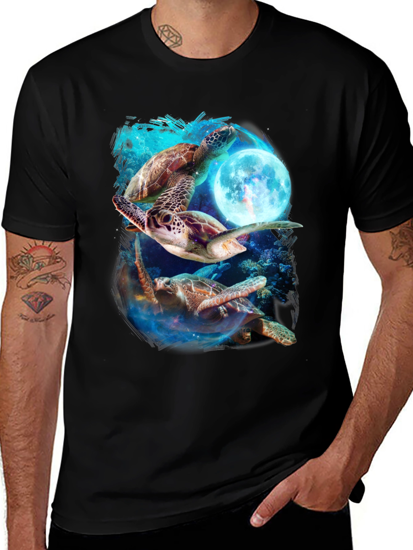 Turtle Moon Graphic Tee