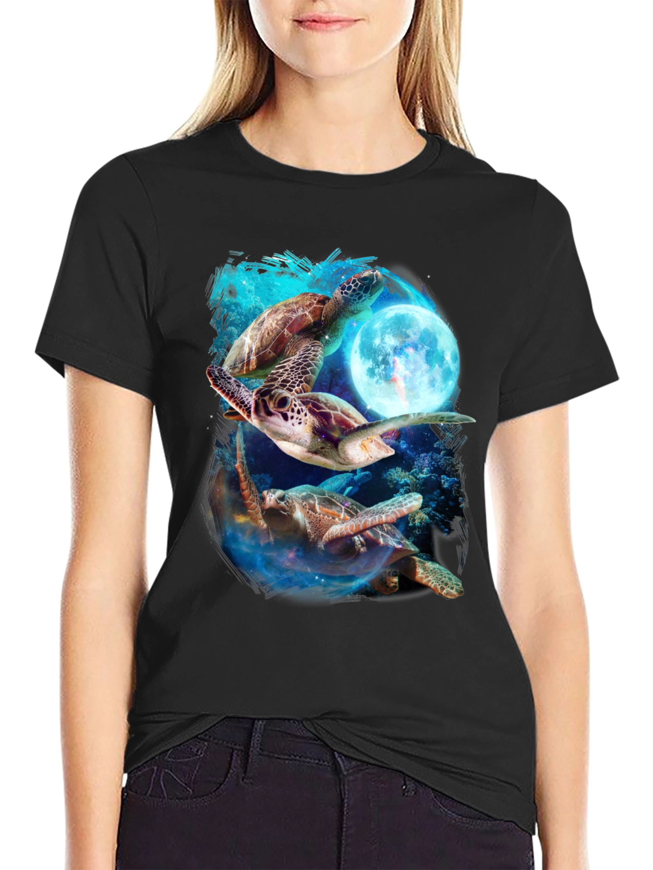 Turtle Moon Graphic Tee