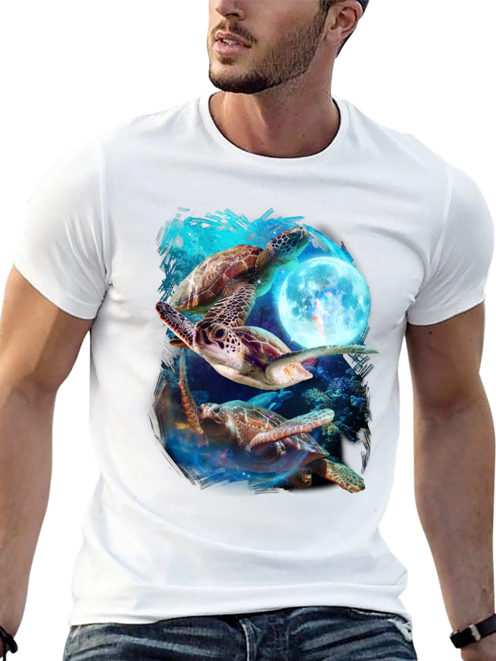 Turtle Moon Graphic Tee