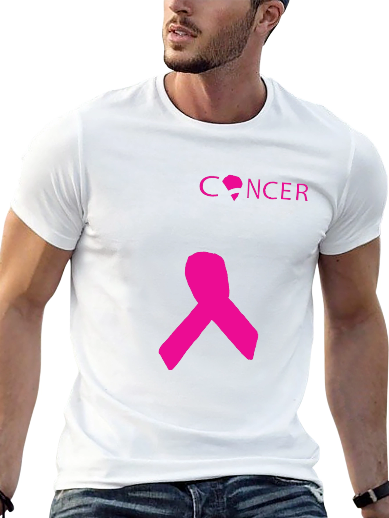 Pink Ribbon Cancer Awareness T-Shirt