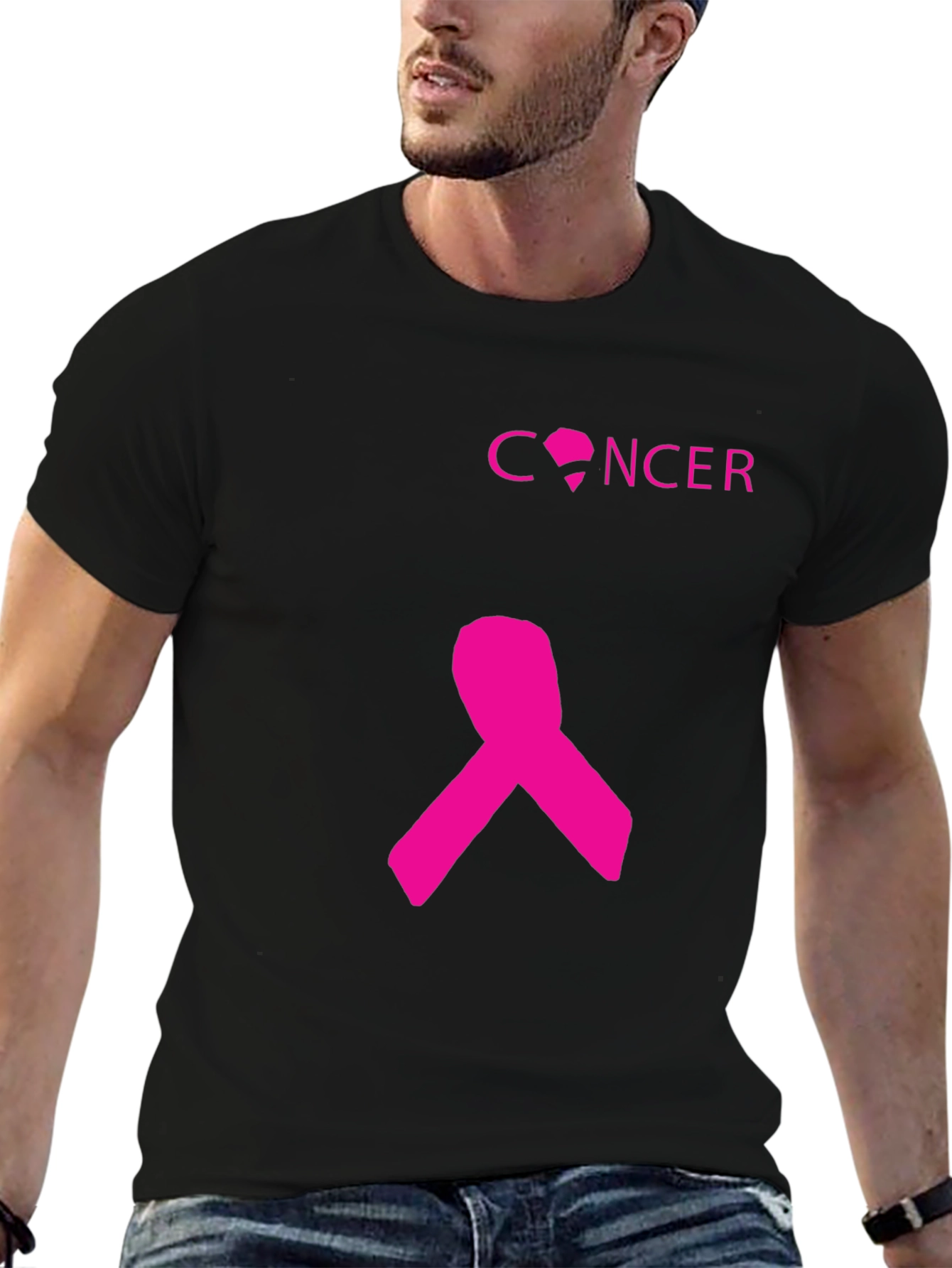 Pink Ribbon Cancer Awareness T-Shirt