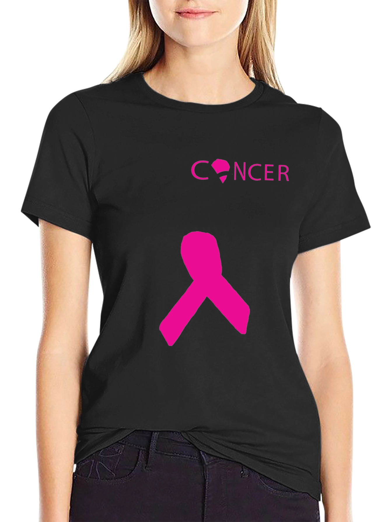 Pink Ribbon Cancer Awareness T-Shirt