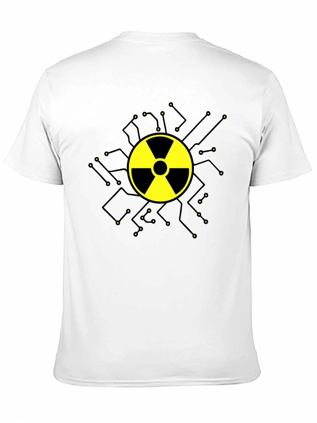 Radioactive Symbol Graphic T-Shirt - Black Cotton