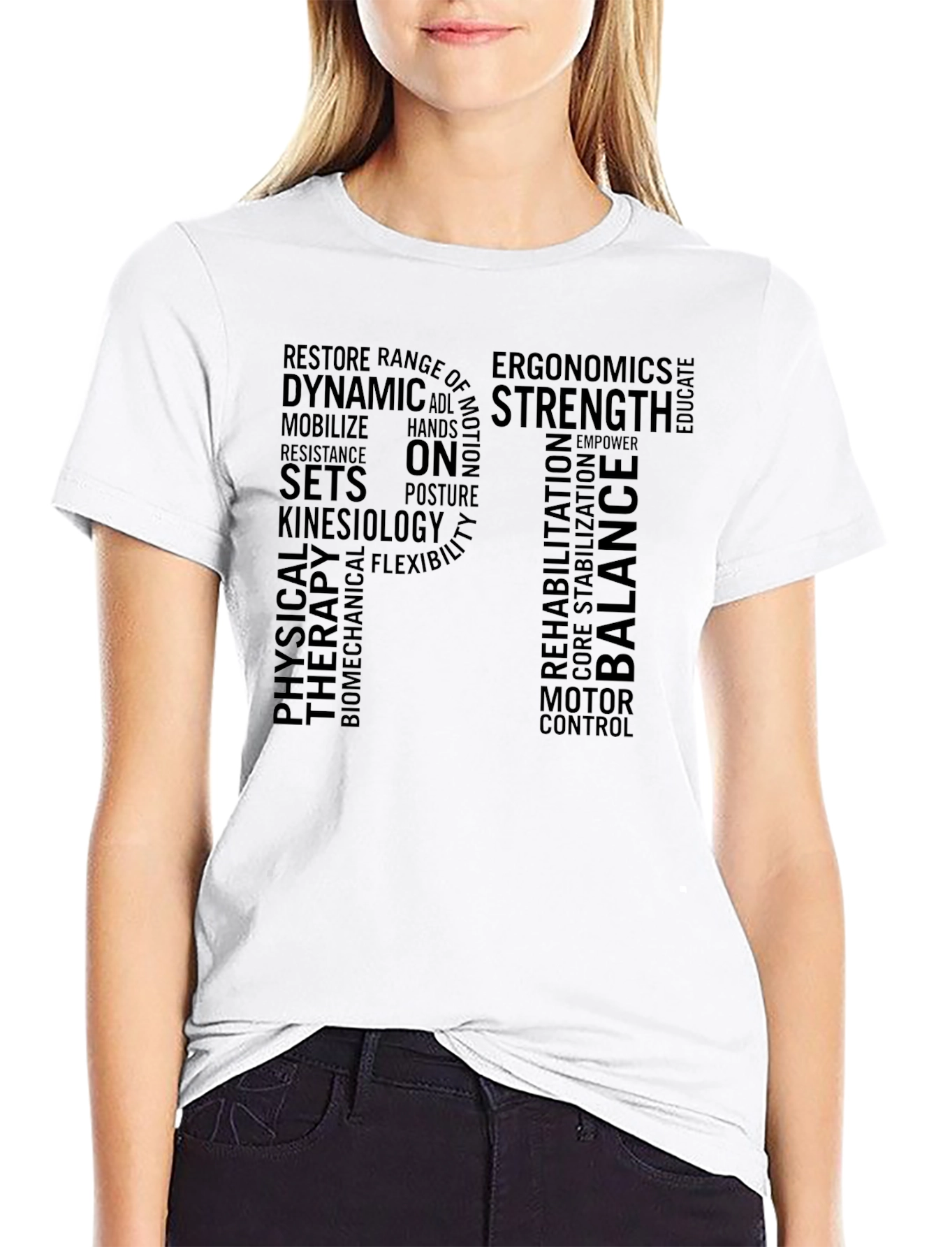 PT Physical Therapy Word Cloud T-Shirt