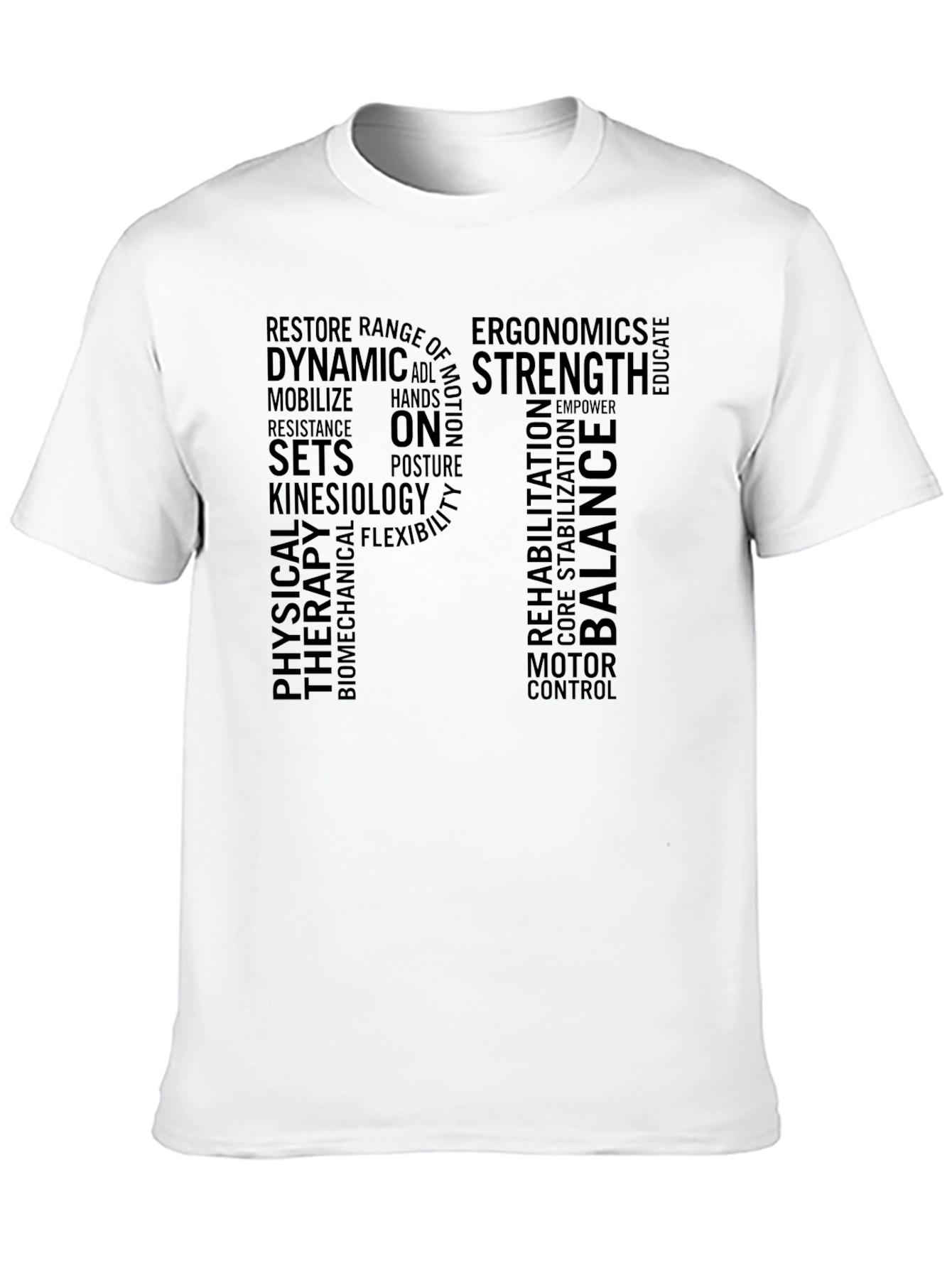 PT Physical Therapy Word Cloud T-Shirt