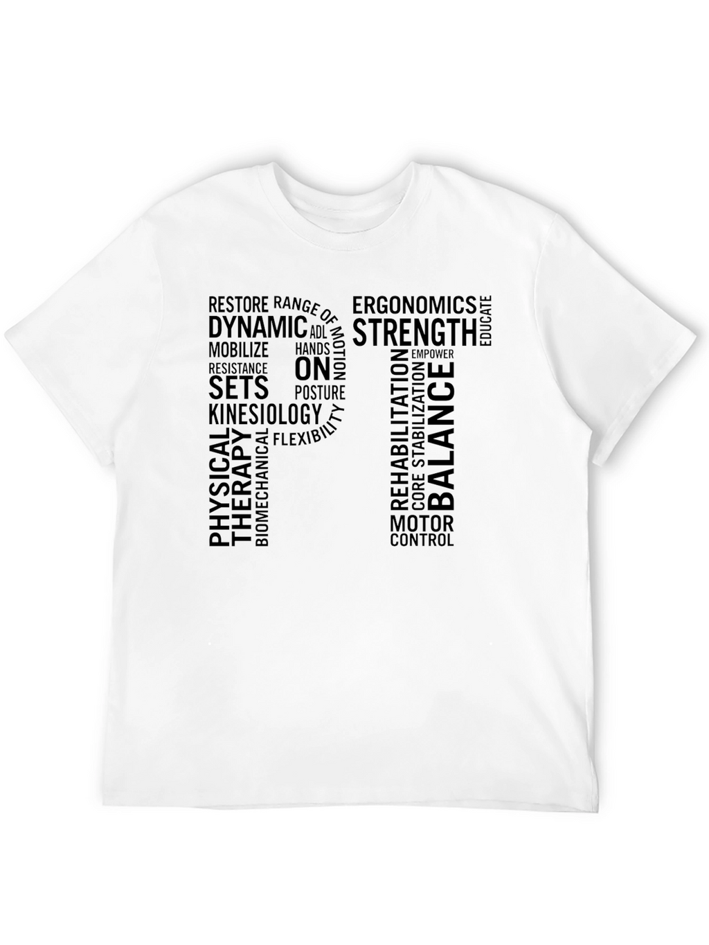 PT Physical Therapy Word Cloud T-Shirt